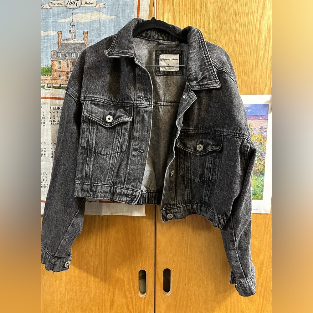 black denim jacket